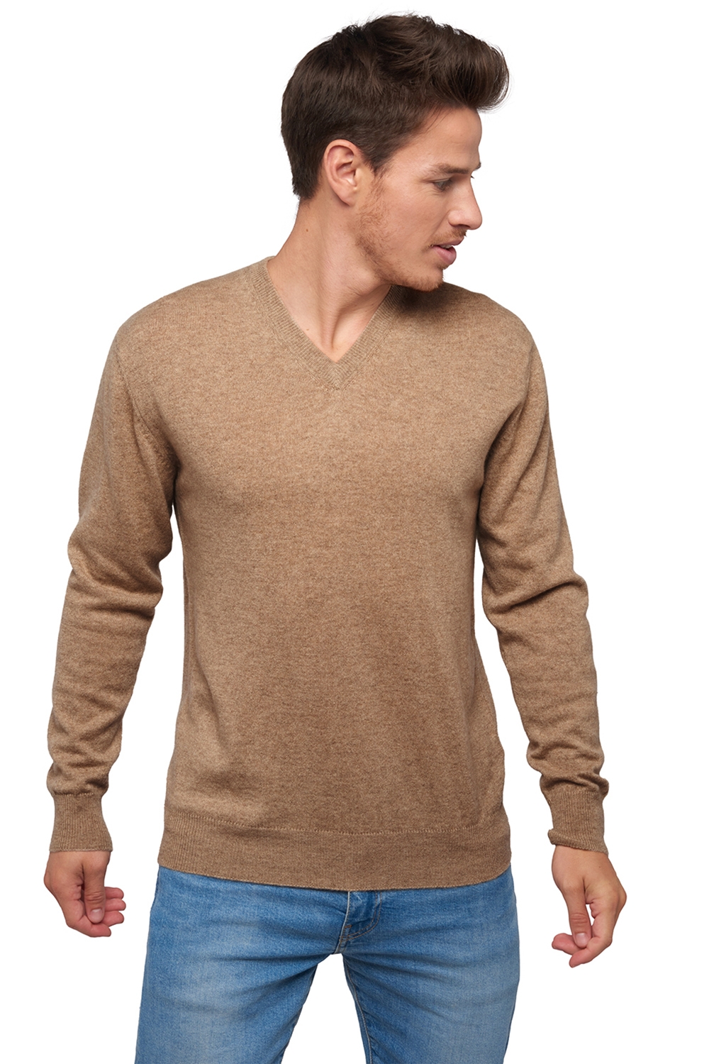 Cachemire Naturel pull homme natural poppy 4f natural brown 2xl